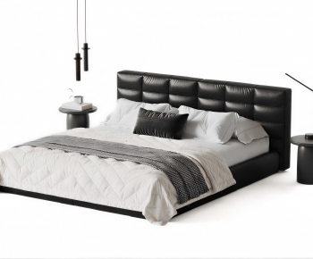 Modern Double Bed-ID:480980976