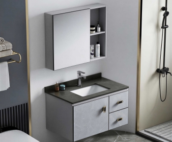 Modern Bathroom Cabinet-ID:652318951