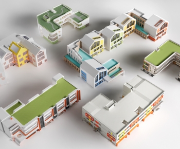 Modern School Building-ID:870499658