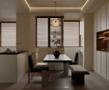 Wabi-sabi Style Dining Room-ID:778208978