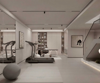 Modern Home Fitness Room-ID:598004108