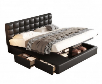 Modern Double Bed-ID:843045953