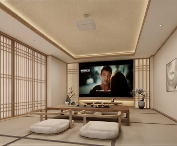 Japanese Style Audiovisual Room-ID:967925073