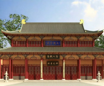 Chinese Style Religious Architecture-ID:443382021