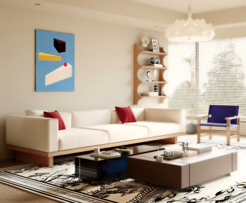 Modern A Living Room-ID:394437073