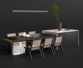 Modern Dining Table And Chairs-ID:346467029