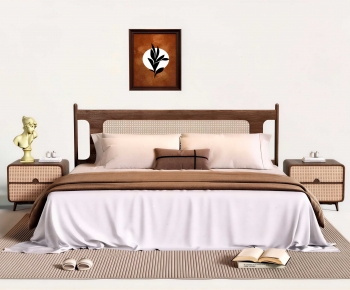 Modern Double Bed-ID:192648892