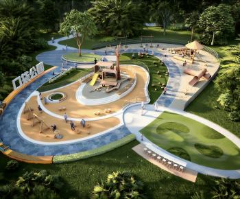 Modern Park Landscape-ID:538531069