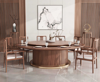 New Chinese Style Dining Table And Chairs-ID:509993089
