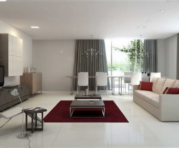Modern A Living Room-ID:395705944