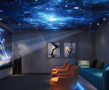 Modern Audiovisual Room-ID:908653021