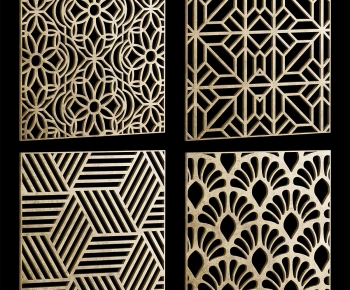 Modern Metal Screen Partition-ID:243133077