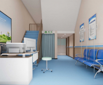 Modern Hospital Hall-ID:719429971