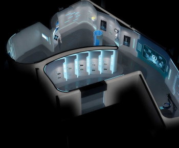 Modern Exhibition Hall-ID:249558933