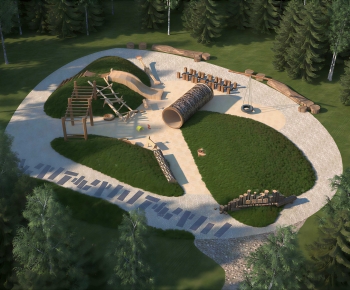 Modern Park Landscape-ID:133443126