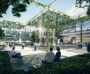 Modern Building Appearance-ID:748915913