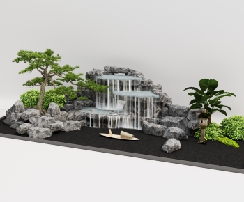 New Chinese Style Rockery Waterscape-ID:125313044