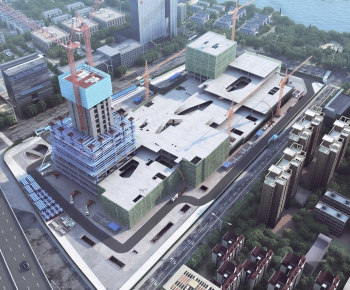 Modern Architectural Bird's-eye View Planning-ID:570204973