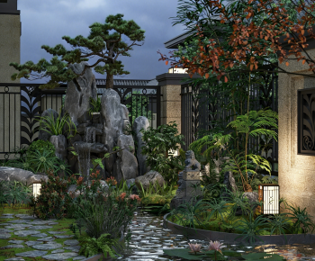 New Chinese Style Courtyard/landscape-ID:642776974