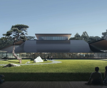 Modern Architecture Of Artistic Style-ID:136890492