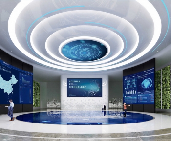 Modern Exhibition Hall-ID:889765026