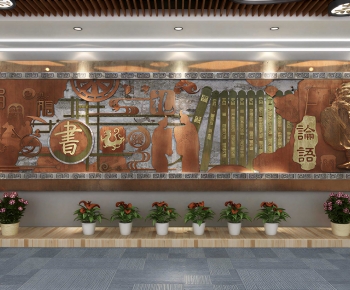 New Chinese Style Exhibition Hall-ID:745743045