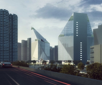 Modern Building Appearance-ID:680254946