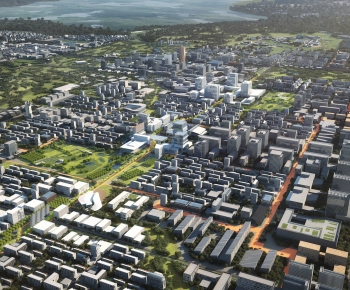 Modern Architectural Bird's-eye View Planning-ID:807356124