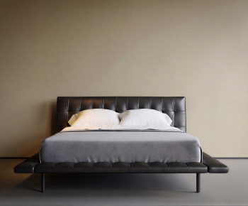 Modern Double Bed-ID:910337925