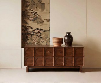 New Chinese Style Entrance Cabinet-ID:213726044