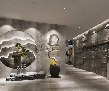 New Chinese Style Exhibition Hall-ID:695580011