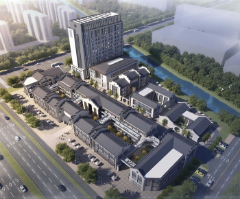 Modern Architectural Bird's-eye View Planning-ID:365493062