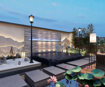 New Chinese Style Courtyard/landscape-ID:872031935