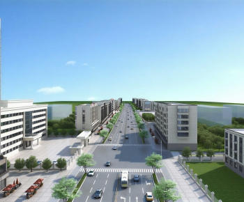 Modern Commercial Street-ID:617521056