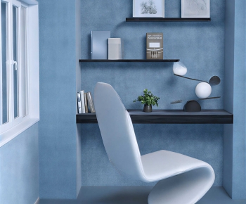 Modern Computer Desk And Chair-ID:621644023