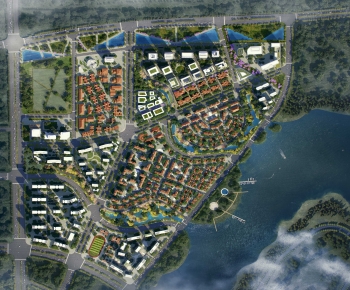 Modern Architectural Bird's-eye View Planning-ID:646452903