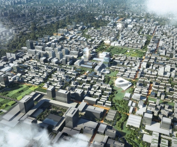 Modern Architectural Bird's-eye View Planning-ID:706350094