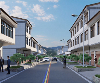 New Chinese Style Commercial Street-ID:236580421