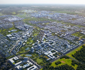 Modern Architectural Bird's-eye View Planning-ID:332797056