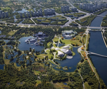 Modern Architectural Bird's-eye View Planning-ID:107770099