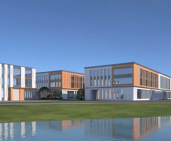 Modern School Building-ID:971991066