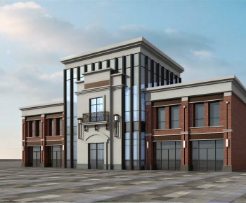 European Style Appearance Of Commercial Building-ID:825126898