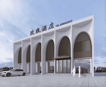 Modern Appearance Of Commercial Building-ID:440762045