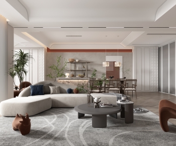 Modern A Living Room-ID:256375071