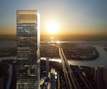 Modern Architectural Bird's-eye View Planning-ID:538310053