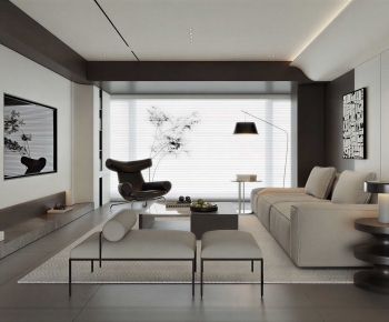 Modern A Living Room-ID:942575935