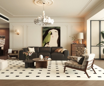 French Style A Living Room-ID:366528037