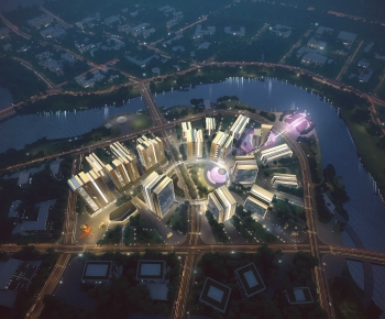 Modern Architectural Bird's-eye View Planning-ID:848241098