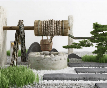 Japanese Style Rockery Waterscape-ID:316478018