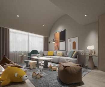 Modern A Living Room-ID:753108026